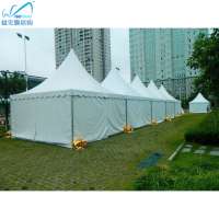 Aluminum frame cheap white garden pagoda tent